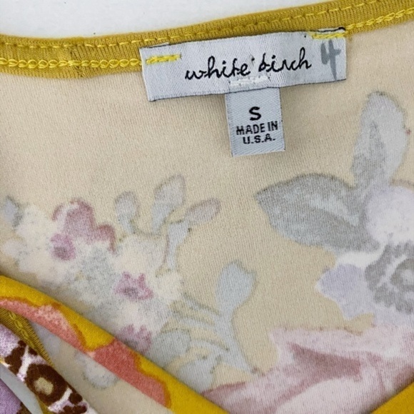 White Birch Golden‎ Floral Racerback Tank Top - Picture 5 of 8